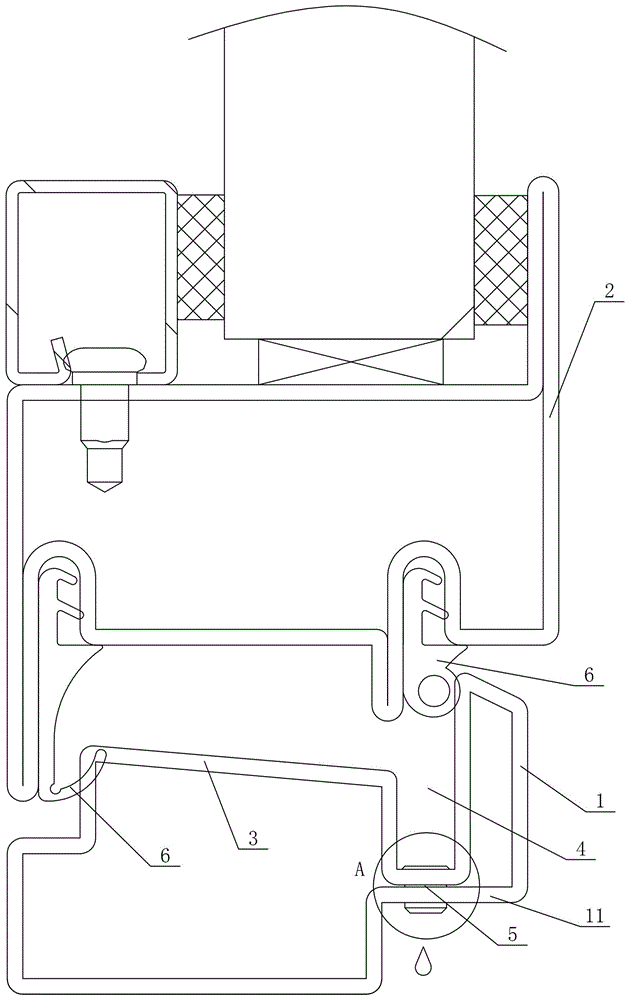 一种防水内开窗的制作方法