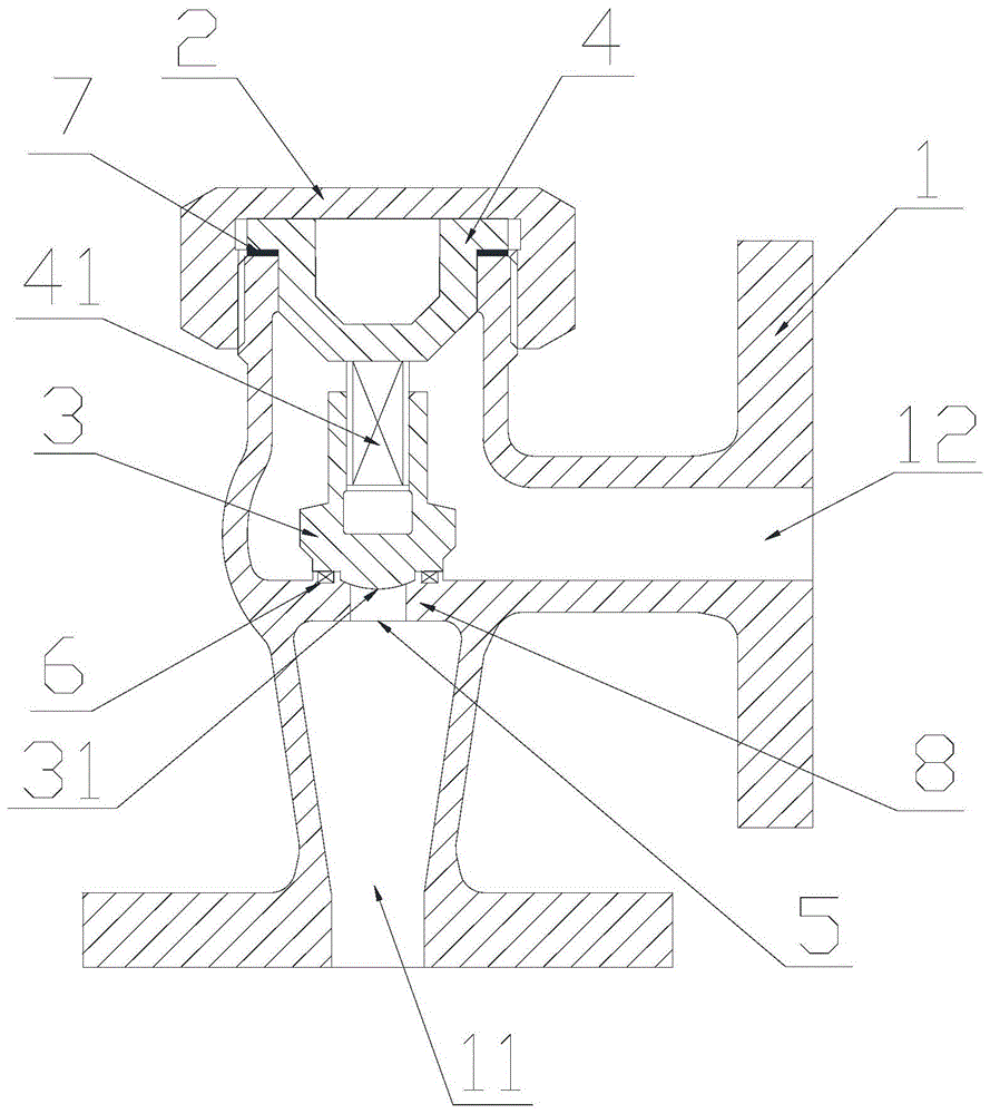 船用双密封直角止回阀的制作方法