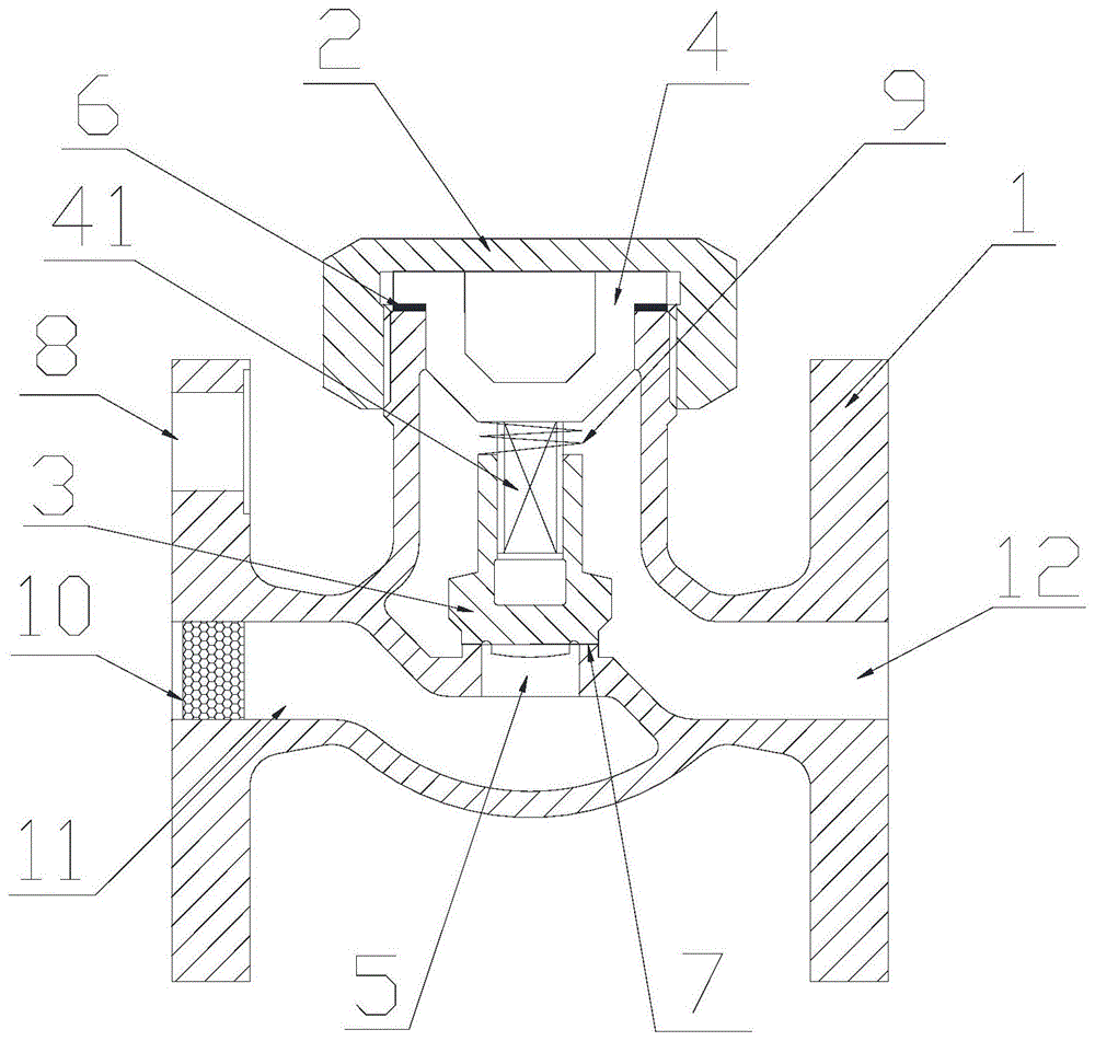 一种法兰直通止回阀的制作方法