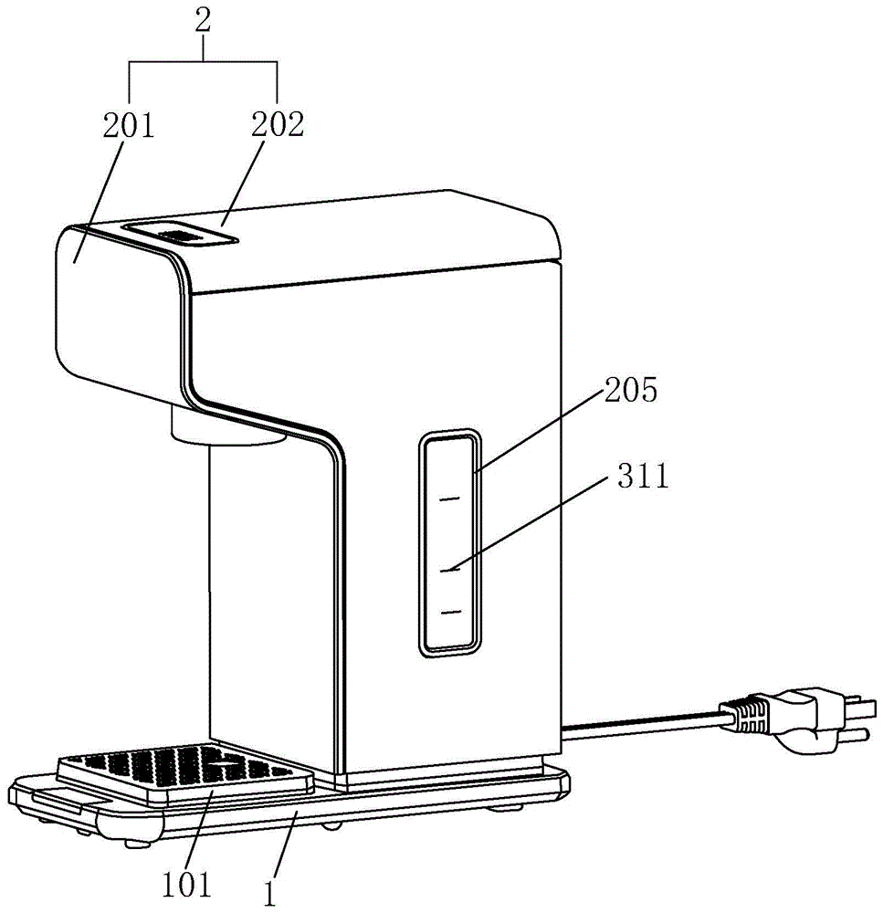 一种咖啡茶品机的阀门组件的制作方法