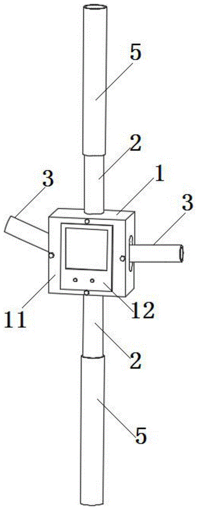 伸缩式综合管廊气体监测杆的制作方法
