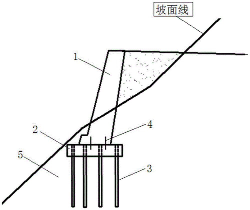 一种基于微型钢管桩承台基础的重力式挡墙边坡支护装置的制作方法