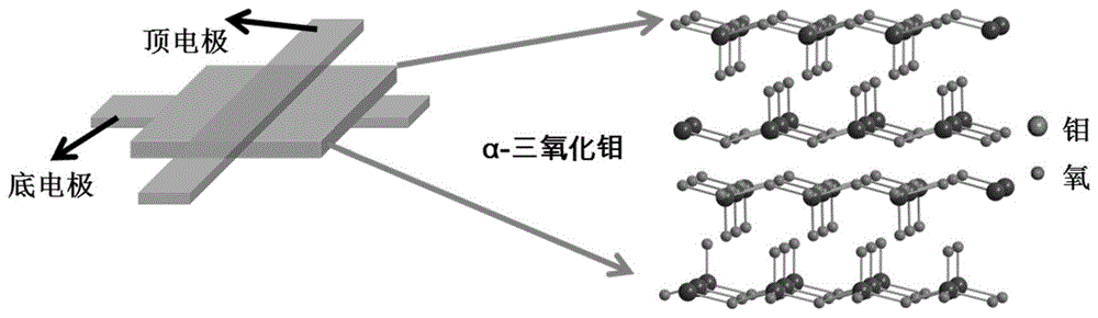 基于层状α-MoO3纳米片的夹层结构及其制备方法与流程