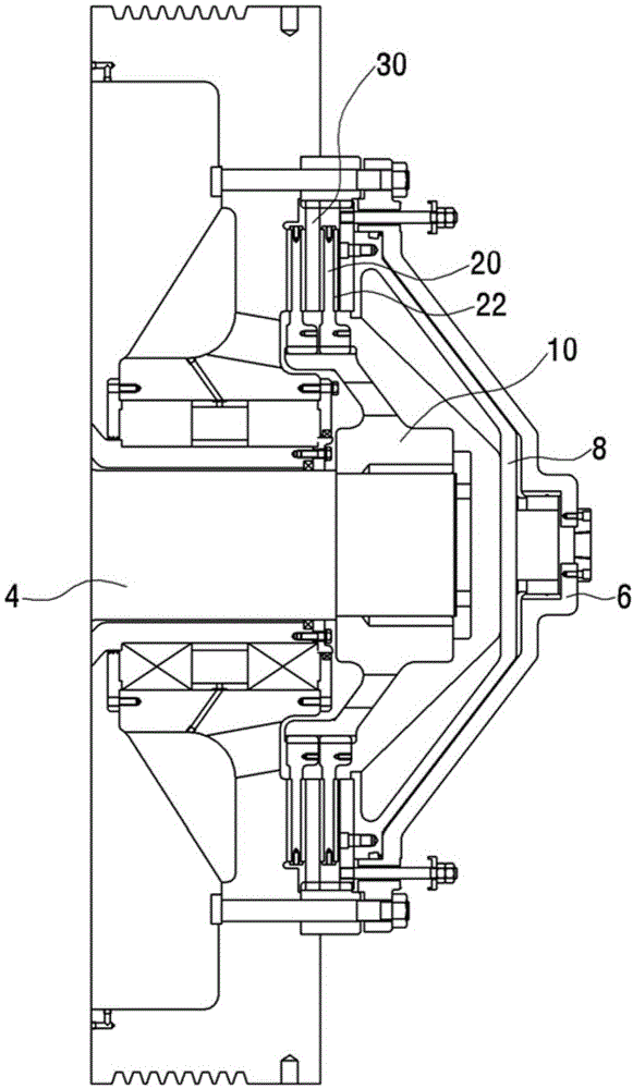 锻压机用一体型离合器轮毂的离合器装置的制作方法