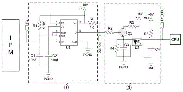 一种IPM模块FO输出保护电路及方法与流程