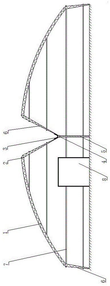 一种M形塑料大棚的制作方法