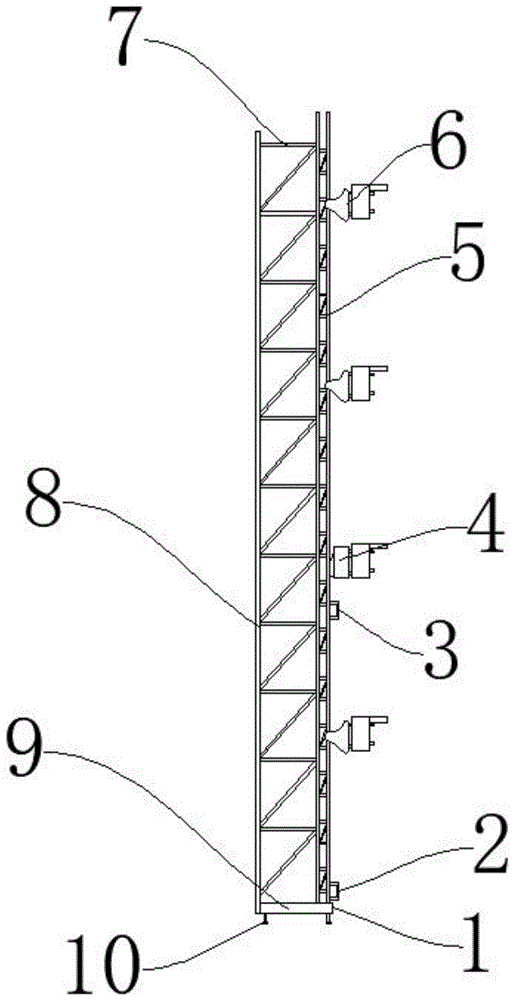 一种异形位置爬架结构的制作方法