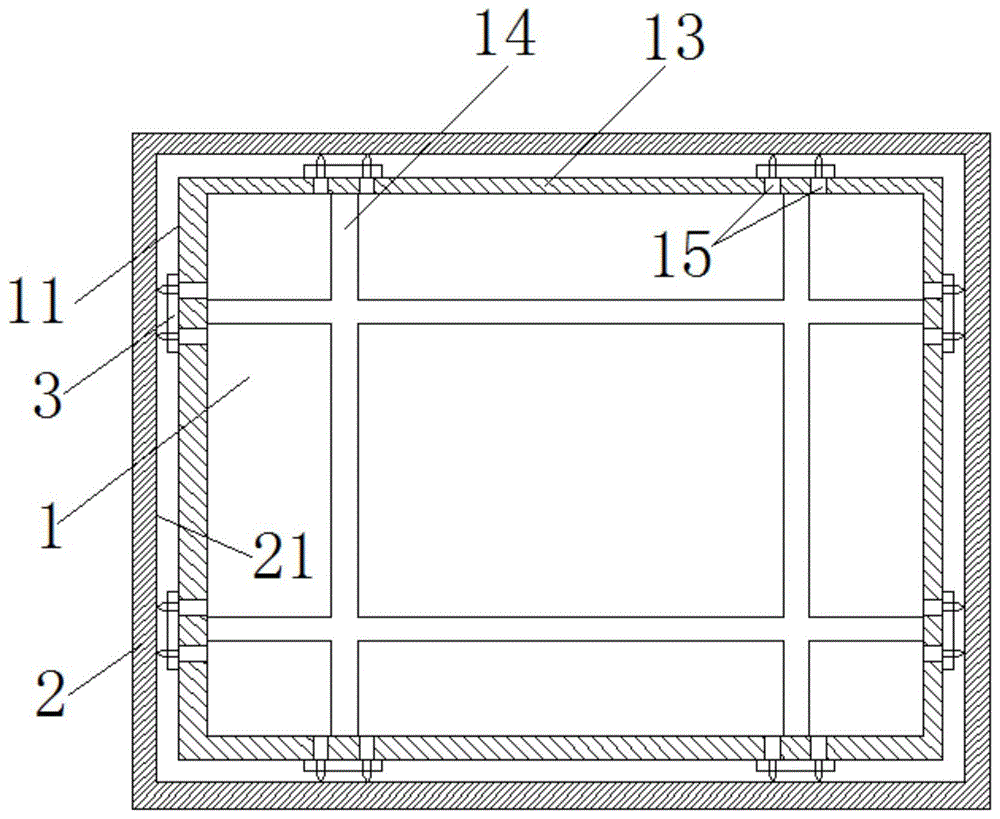一种往中心挤压式的窗框安装结构的制作方法