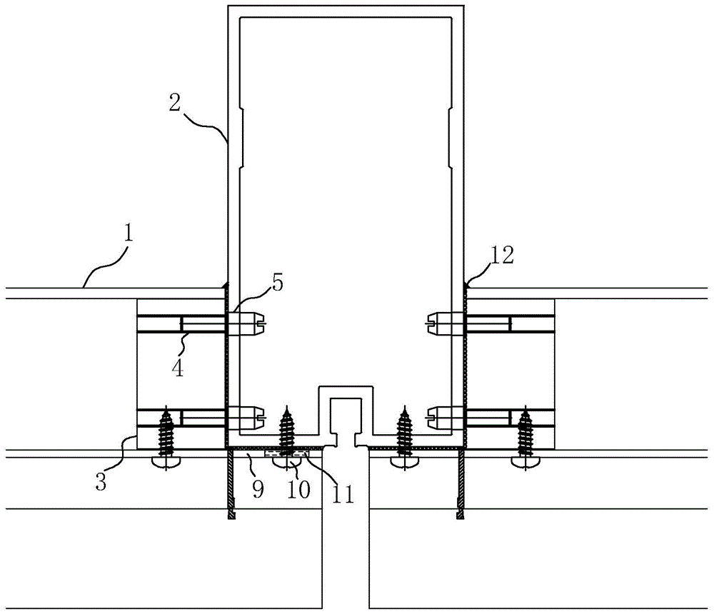 滑栓式横梁与立柱的连接结构的制作方法
