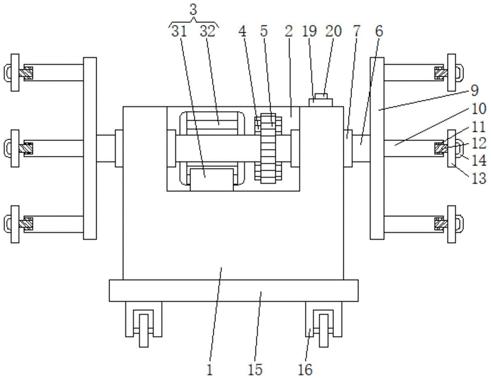 一种方便拿取的玻璃纤维布用布架的制作方法