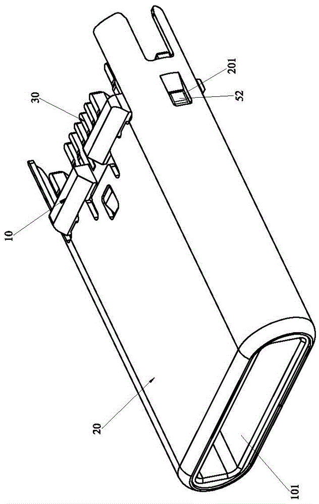 防止端子退PIN的Type-c连接器的制作方法