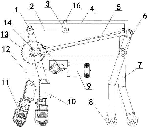 一种新型四足行走机构的制作方法