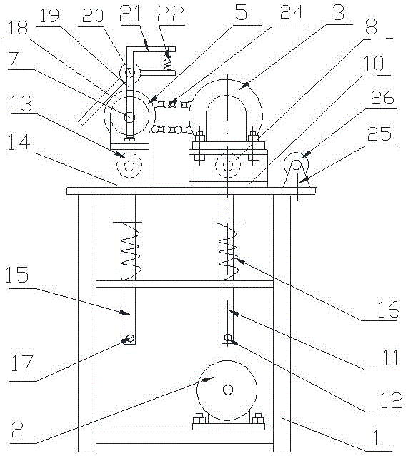 杜仲枝条剥皮机的制作方法