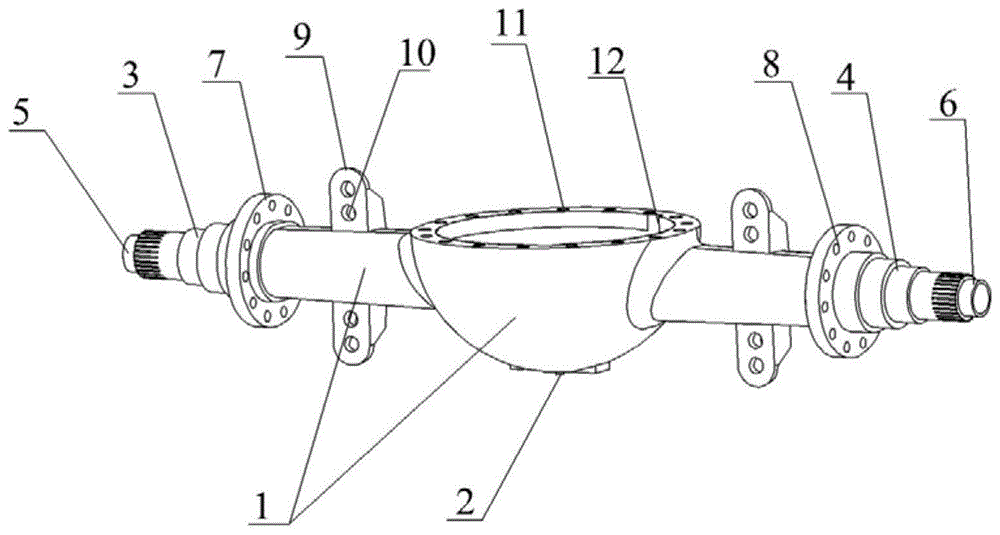 一种整体式装载机驱动桥壳主体的制作方法