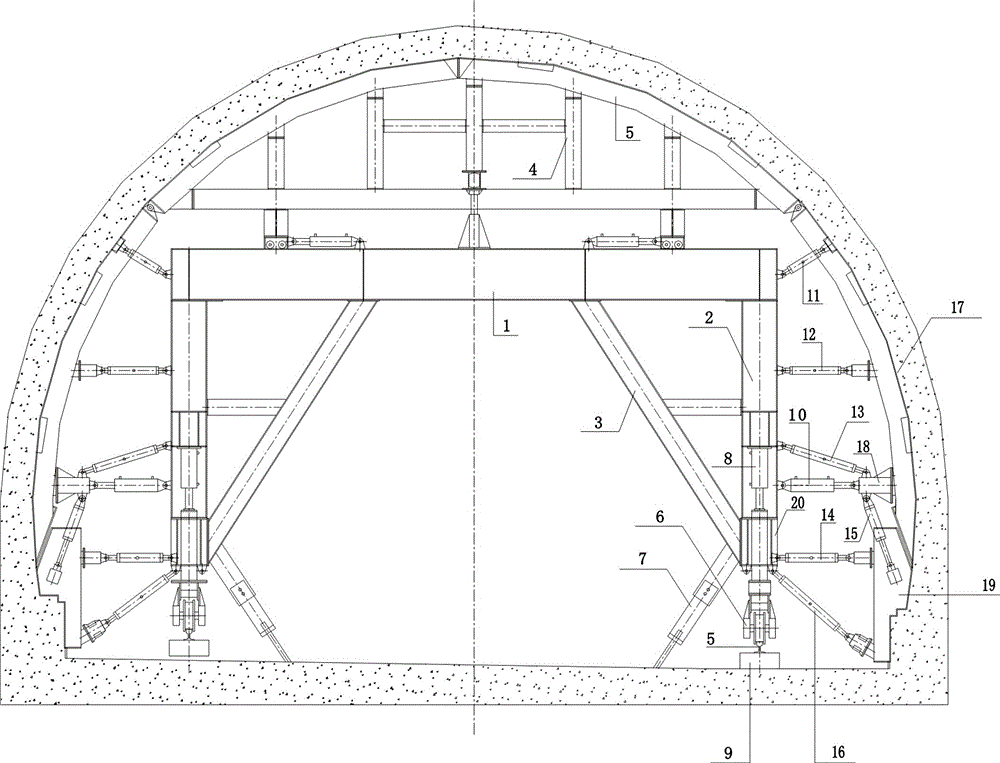 隧道拱圈与电缆沟侧墙一体化二衬钢模台车的制作方法