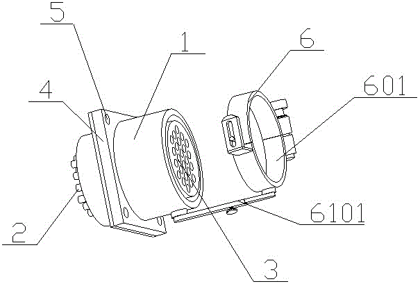 一种LED显示屏生产用航插插接装置的制作方法