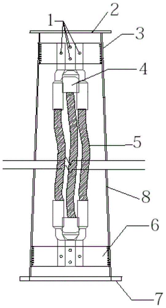 变电站构架避雷针防振动结构的制作方法