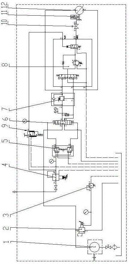 一种不压井作业设备用液压转盘控制系统的制作方法