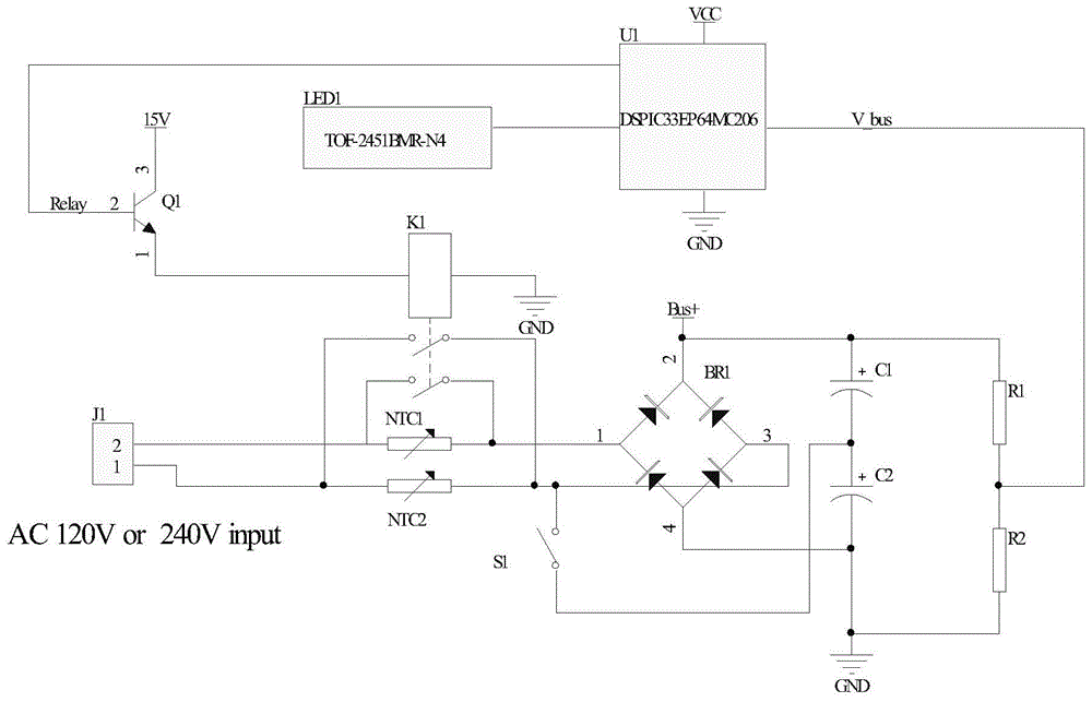 永磁直流电机控制器整流滤波电路的制作方法