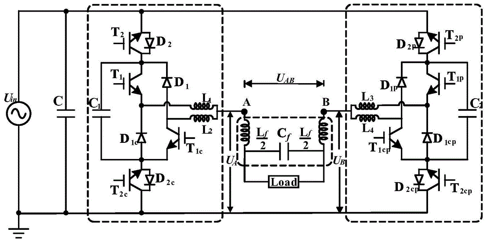 一种双极性AC-AC变换器拓扑结构的制作方法