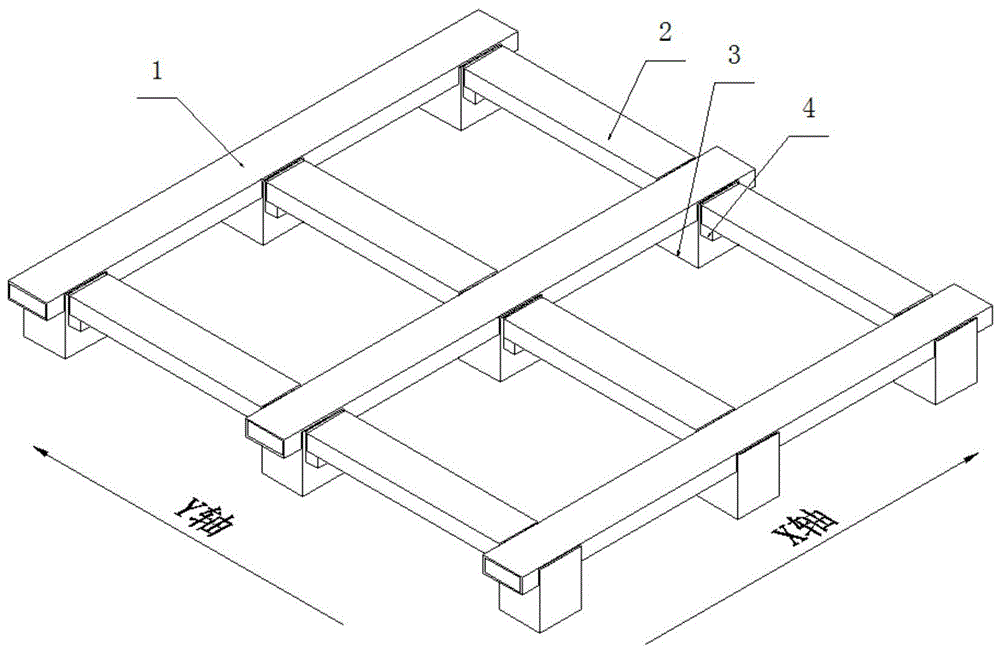 一种可拆装的方形纸管地台结构的制作方法