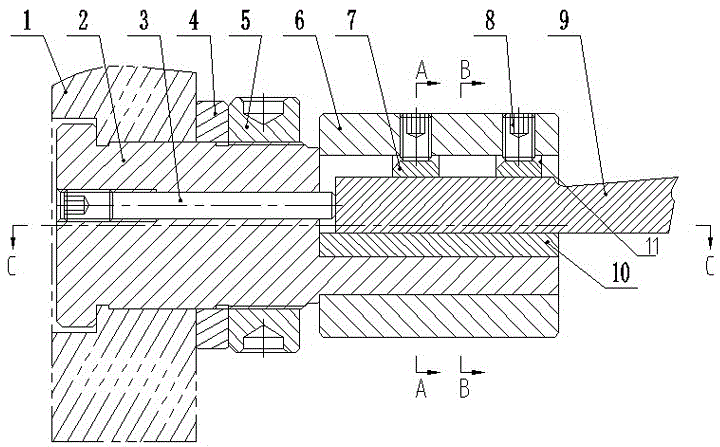 一种插浅盲孔键槽机夹刀装置的制作方法