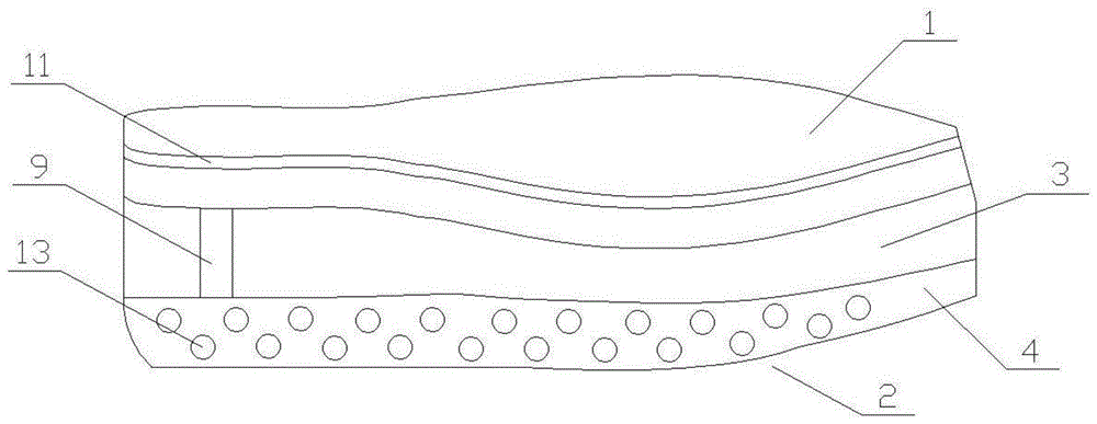 一种保暖透气鞋底的制作方法