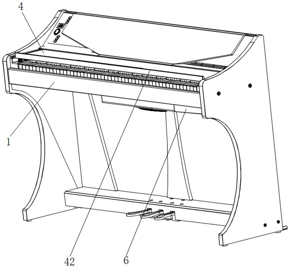 一种推盖电钢琴的制作方法