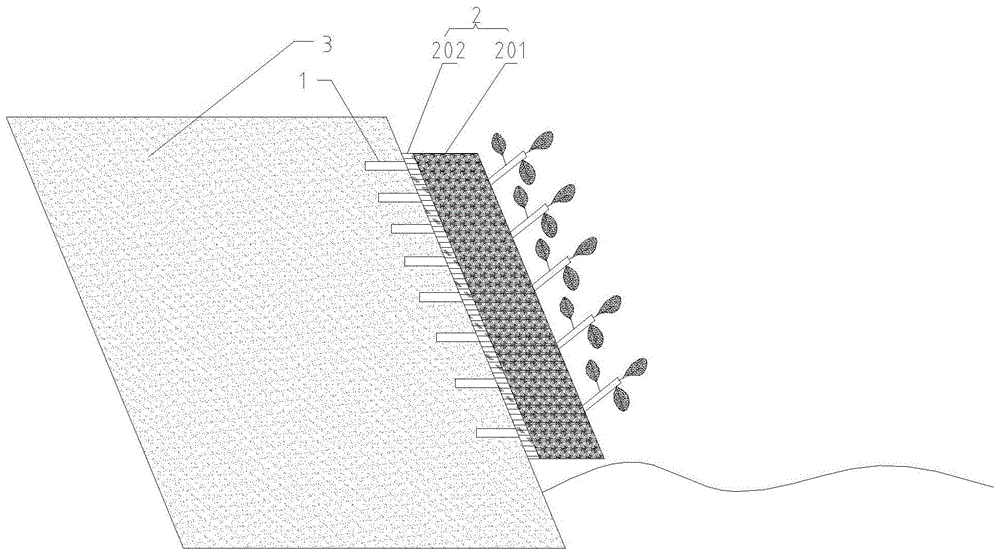 一种采煤塌陷区生态岸坡的制作方法