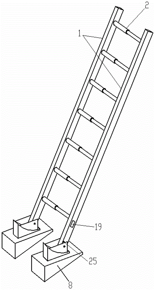 具有防滑防侧倒可危险报警的高空作业梯子的制作方法