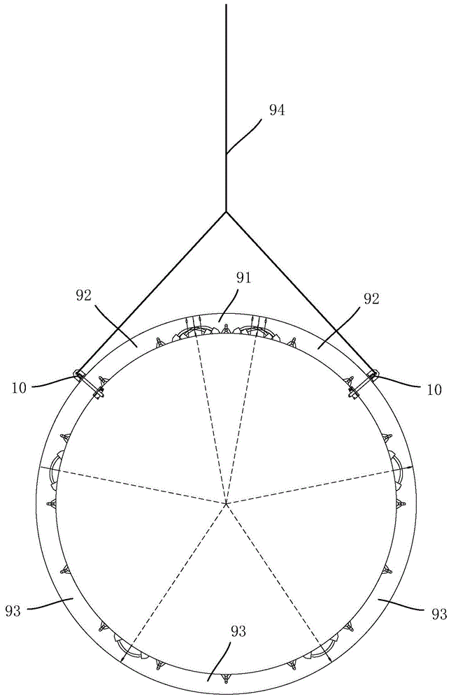 负环管片拆除吊具的制作方法