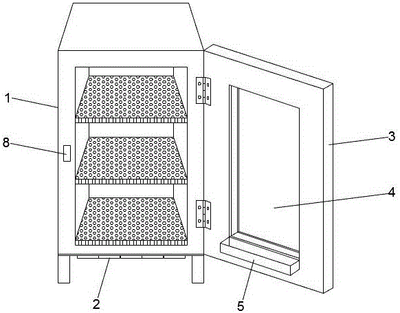 一种防尘散热除湿服务器机柜的制作方法