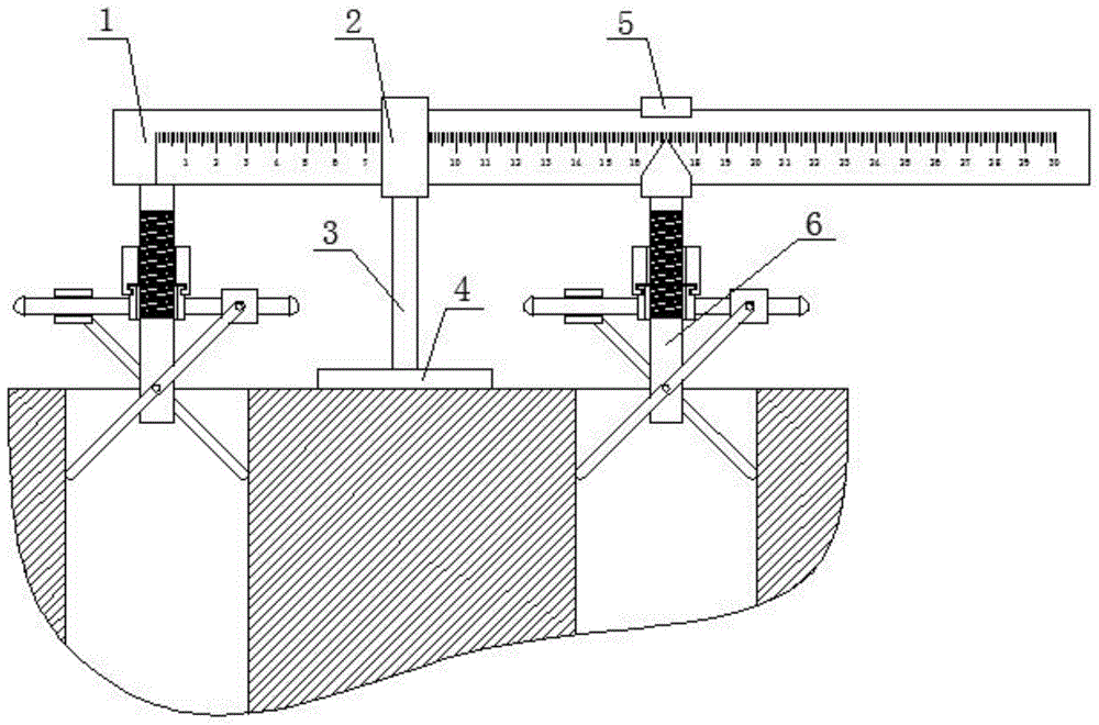 一种铝合金加工件孔距精度检测装置的制作方法