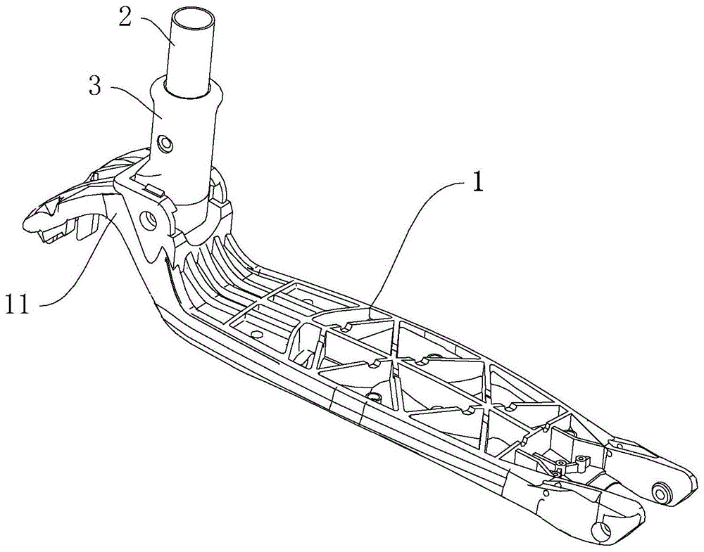 滑板车的扶手杆折叠结构及带有该结构的滑板车的制作