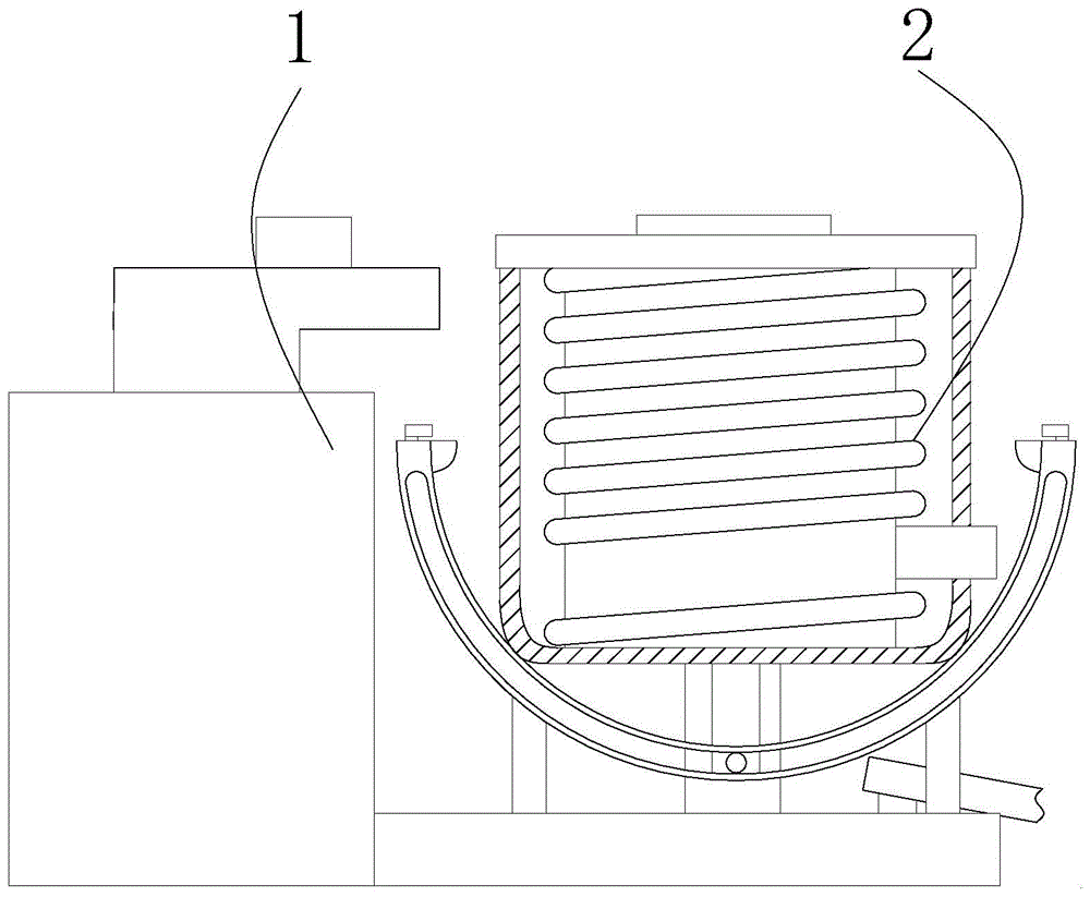 一种生产球墨铸铁井盖用中频炉的制作方法