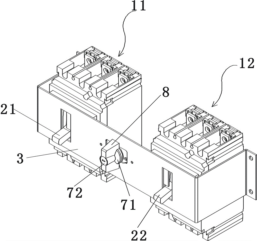 双电源切换装置的联锁机构的制作方法