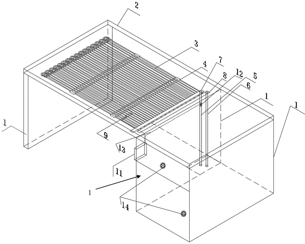 一种毛细管网办公桌辐射空调装置的制作方法
