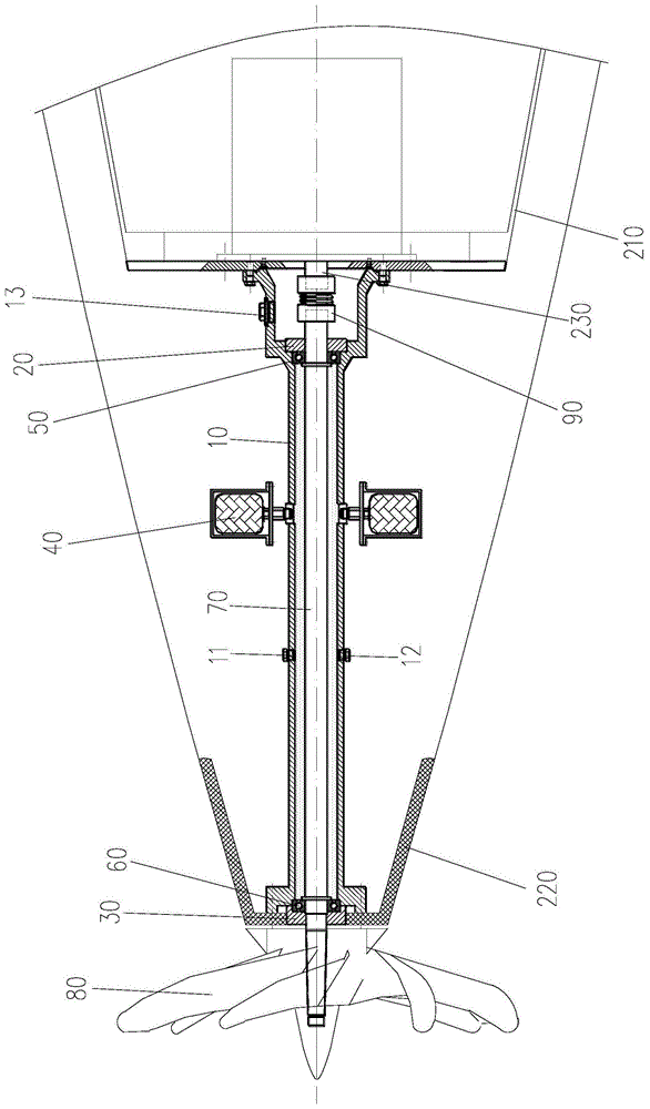 外置式潜器轴系装置的制作方法