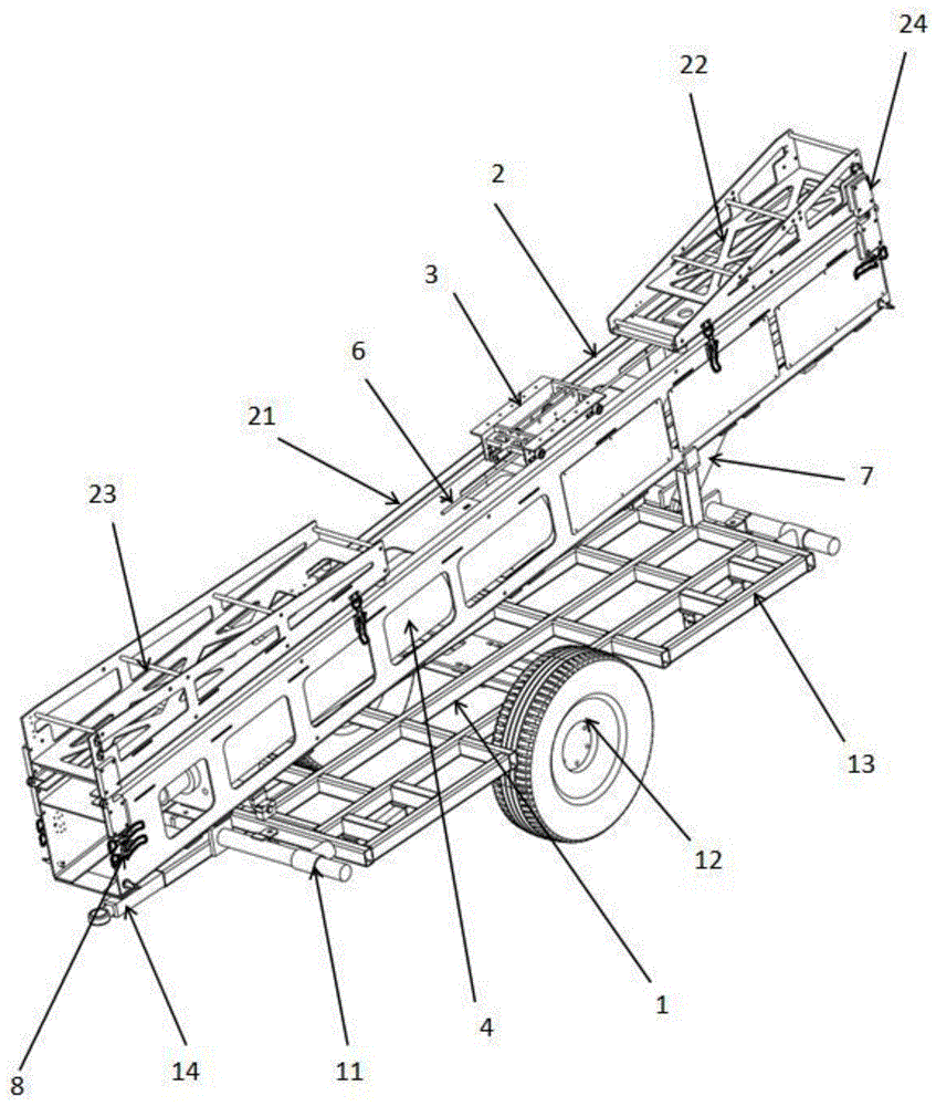 一种拖车式气动弹射装置的制作方法