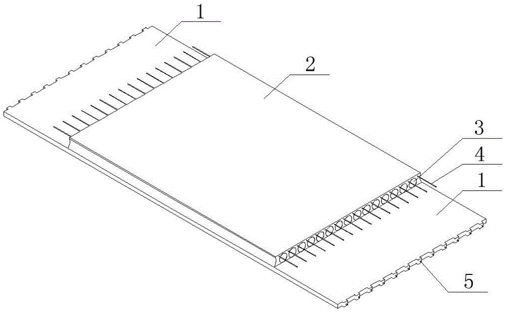 一种集块建筑叠合板用变截面单向预制空心板的制作方法
