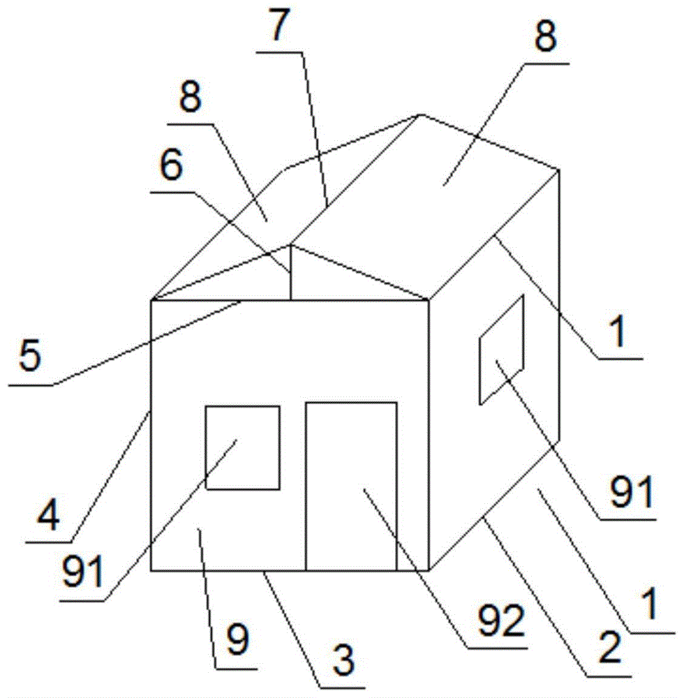 一种可拆卸运移的木屋的制作方法