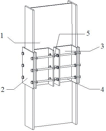 一种H形钢柱的全装配式加固装置及装配方法与流程