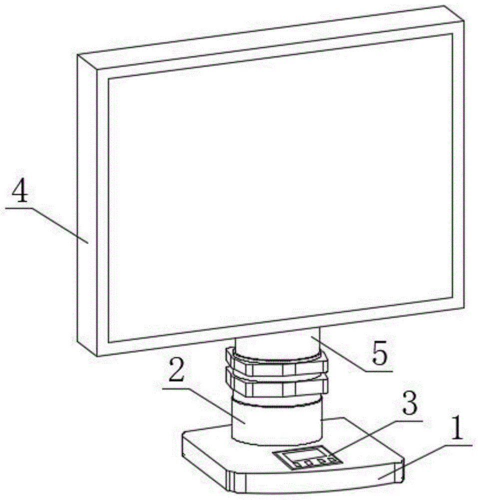 一种能自动回位的计算机辅助设备显示器底座的制作方法