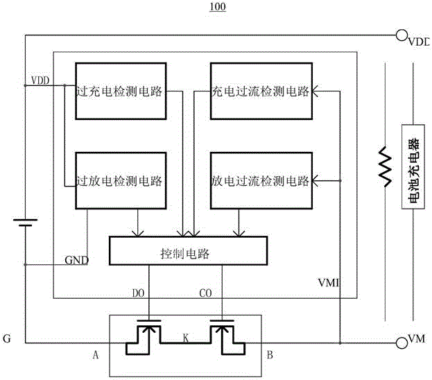 带微短路检测的电池保护电路的制作方法