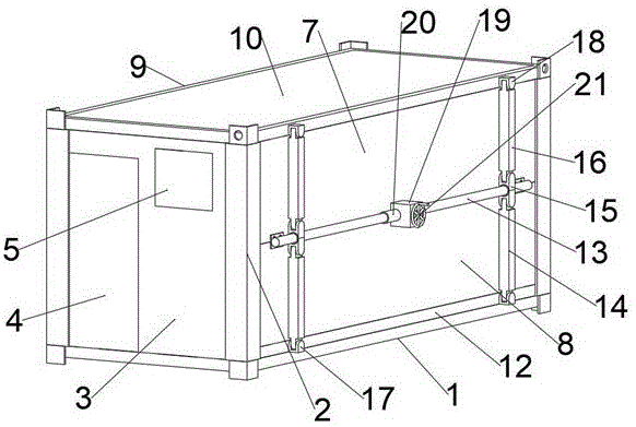 一种新型折叠打包一体集装箱的制作方法