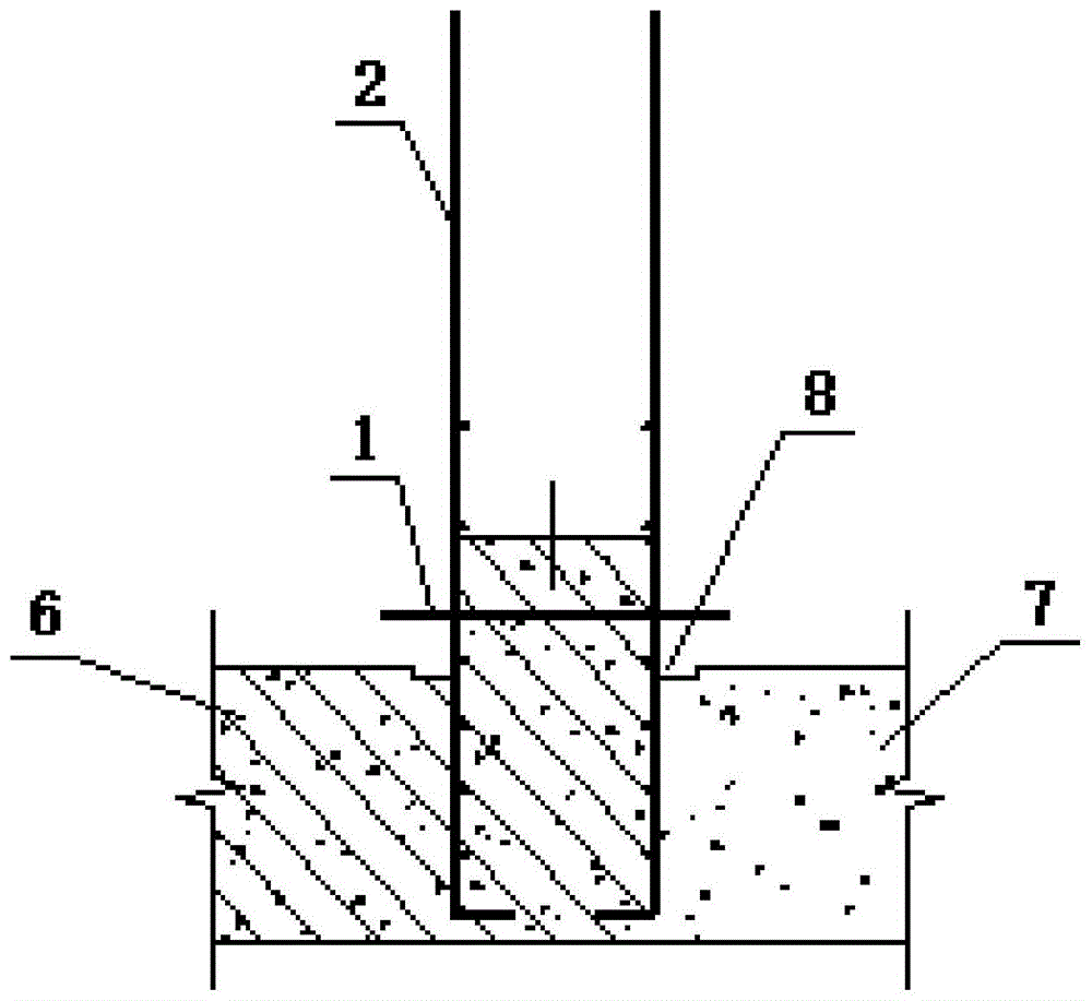 结构墙交界模板定位固定结构的制作方法