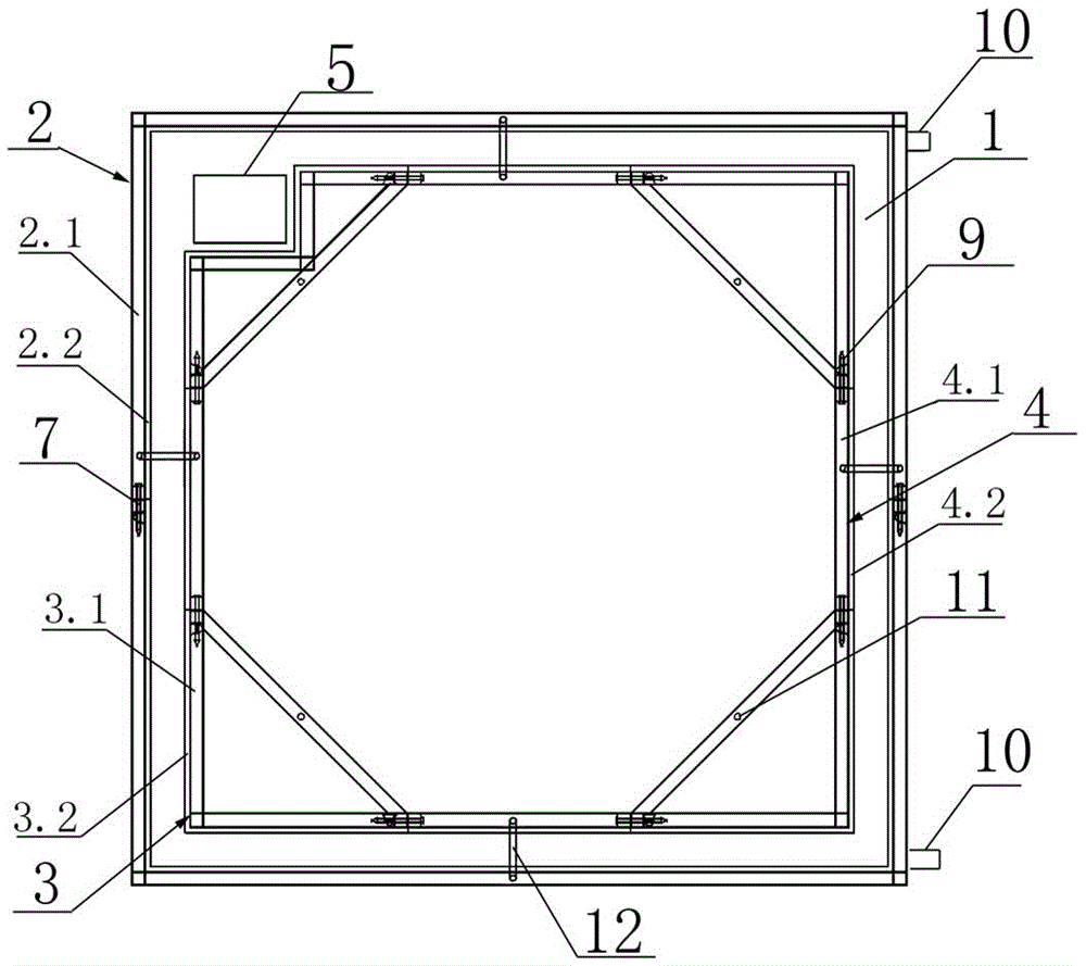 一种定型化钢框上返台模板体系的制作方法