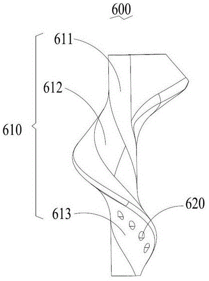 一种叶片、用于挤出浆料的喷头及3D打印机的制作方法