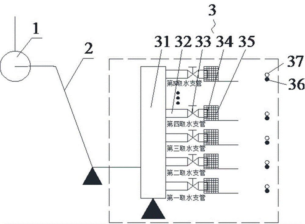 一种适用于海水顶托作用区的水源热泵取水装置及控制方法与流程