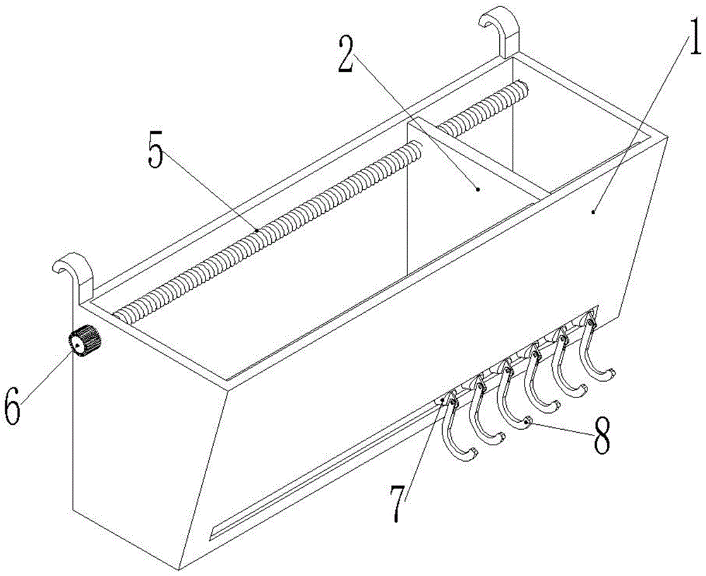 一种具有活动夹板的挂钩式床头挂篮的制作方法